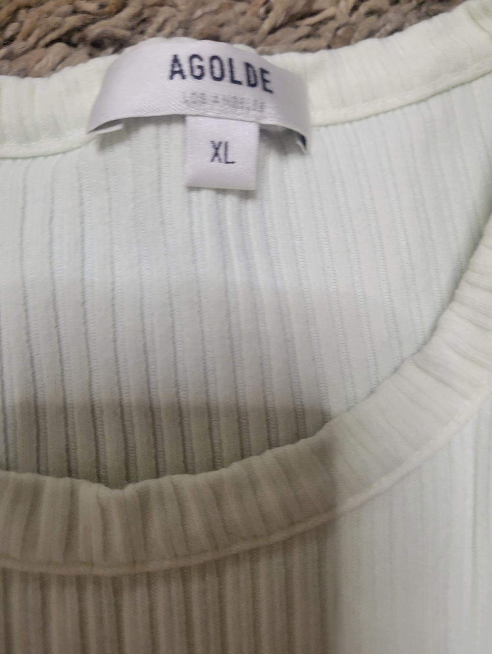 Agolde Ribbed Racerback Tank - Picture 2 of 4